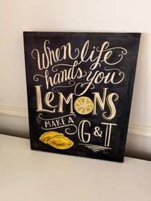 Decorative Canvas - Lemon Gin&Tonic