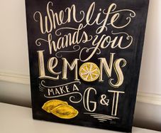 Decorative Canvas - Lemon Gin&Tonic