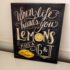 Decorative Canvas - Lemon Gin&Tonic