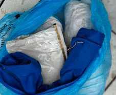 bag of bags, plastic wrapping and bubble wrap