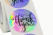 50pcs Thank You Gift Laser Cut Stickers. new, unopened.