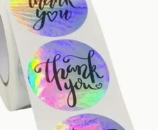50pcs Thank You Gift Laser Cut Stickers. new, unopened.
