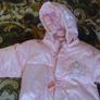 Baby girl warm winter overalls with mittens 100% down filling Image 4