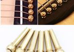 Guitar bridge pins set of 6 brass bridgepins