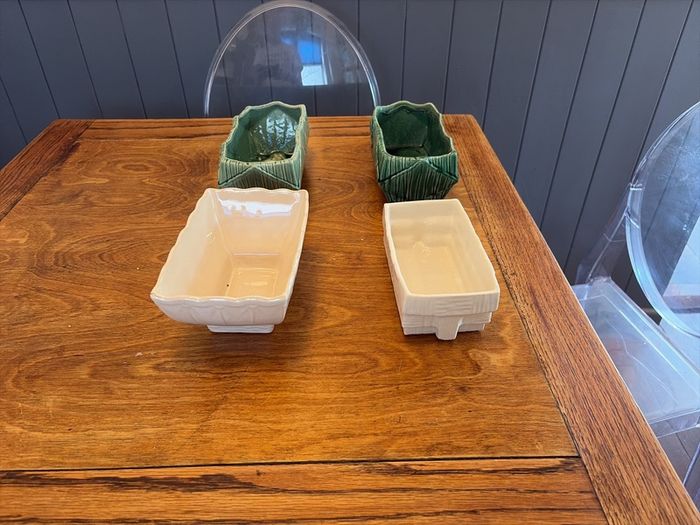 Original McCoy Mid-Century Americana Planters