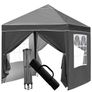Pop Up Gazebo, Gazebo with Removable Sidewalls, Sturdy Frame, Weather-Resistant Protection, Ideal for Outdoor Events, Parties, and Markets (grey) Image 2