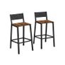 Set of 2  Industrial Design Bar Stools Image 2