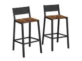 Set of 2  Industrial Design Bar Stools FREE DELIVERY