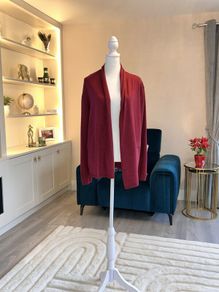 Ladies Long Sleeved Wine Cardigan from Dunnes Stores. Size Large UK 14-16 / EU 42-44