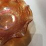 Buy 2  , Get 1 Free - Antique Orange Tree Marigold Carnival Ruffled Edge Three legged Bowl - 21 cm diameter Image 2