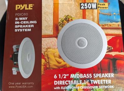Brand New Pyle PDIC60 In-Ceiling Speakers (Pair)