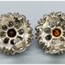 Vintage Signed Sphinx Diamante CLip On Earrings Image 4