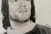 Kevin Keegan Pencil Drawing