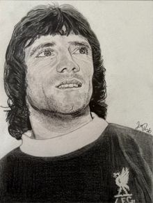 Kevin Keegan Pencil Drawing