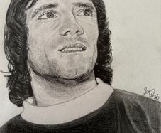 Kevin Keegan Pencil Drawing