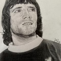 Kevin Keegan Pencil Drawing