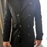 Men's Black Mac Raincoat Image 6