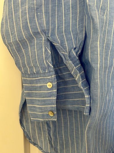 Ladies Pure Linen Plus Size Blouse