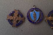 Vintage 2x  Religious Eucharistic Congress Badges 1932 &amp; A 1939 Y.m.c.a. 4th Pilgrimage To Lourdes  Medal