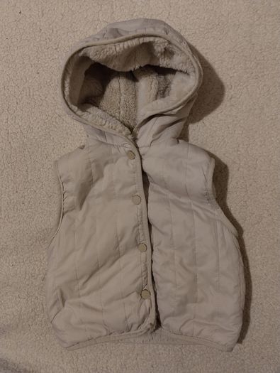 Zara Kids Faux Fur Reversible Gilet Jacket