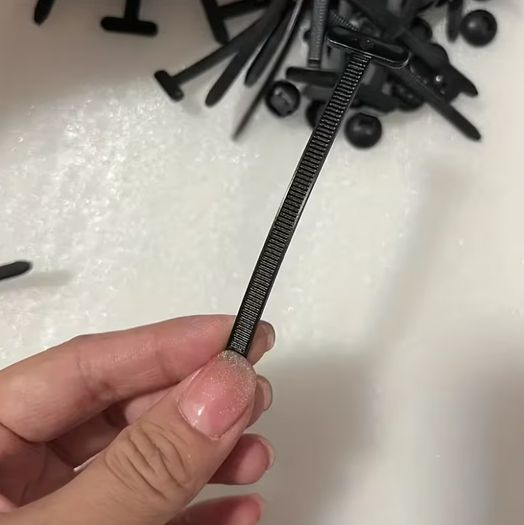 200pcs Heavy-Duty Self-Locking Nylon Cable Ties, Thickened High-Strength UV-Resistant Fasteners with Tool-Free Locking Mechanism, Durable and Flexible,