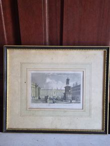 Antique Dublin Trinity College Engraving 1831