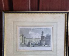 Antique Dublin Trinity College Engraving 1831