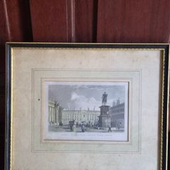Antique Dublin Trinity College Engraving 1831