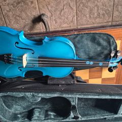 Primavera Rainbow Fantasia Blue Violin Outfit, 1/4 pre-owned