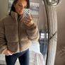 New look shearling jacket Image 4
