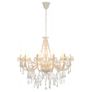 Chandelier with Beads White 12 x E14 Bulbs Image 7