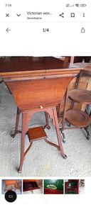 Victorian work table
