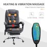 Office Chair Heated 6 Points Vibration Massage Executive Image 4