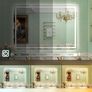 LED Bathroom Mirror 140x80cm Bluetooth Demister Image 2