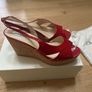 LK Bennett Red Wedge Sandals Image 3