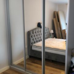 Sliding 3 Door Wardrobe Grey Colour