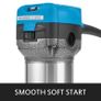 800W Max Torque Variable Speed 30,000RPM Compact Router with Collets 6.4 mm & 9.5 mm 1 x Plunge Base & 1 x Tilt Base 220V Image 5