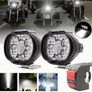 2pcs 6LED Motorcycle Auxiliary Spot Lights+1pc Switch, External LED Driving Headlights, High Brightness Image 2
