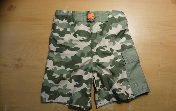 Army camo boys shorts - age 5 - toddler beach pants - swim shorts - quit Nintendo & Minecraft go outside