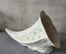 Shamrock Cornucopia  Vase