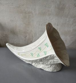 Shamrock Cornucopia  Vase