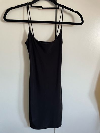 Black mini dress