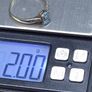 Vintage 9ct Gold London Hallmarked Blue Stone Ring Large Size Image 8