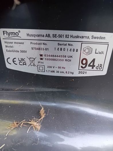 FREE flymo electric lawnmower