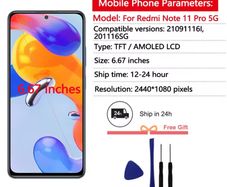 Redmi note 11 Pro - LCD screen replacement