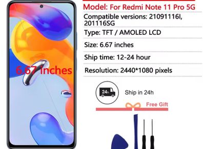 Redmi note 11 Pro - LCD screen replacement