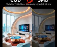 10M WARM GLOW [2 Pack] 5m COB LED Strip Lights, 3200 LEDs Ultra-Bright High Density