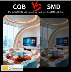 10M WARM GLOW [2 Pack] 5m COB LED Strip Lights, 3200 LEDs Ultra-Bright High Density