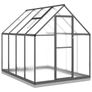 Greenhouse with Base Frame Anthracite 224x169x202 cm Aluminium Image 3