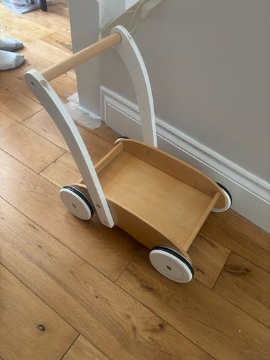 Wooden baby walker